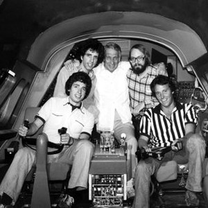 AIRPLANE!, Jerry Zucker, Howard Koch, Robert K. Weiss, David Zucker, Jim Abrahams, on set, 1980