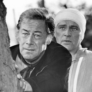 STAIRCASE, front to back: Rex Harrison, Richard Burton, 1969. ©20th Century Fox, TM & Copyright,