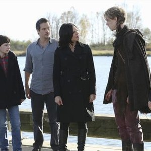 Once Upon a Time, from left: Jennifer Morrison, Jared S Gilmore, Michael Raymond-James, Lana Parrilla, Parker Croft, Joshua Dallas, 'The New Neverland', Season 3, Ep. #10, 12/08/2013, ©ABC