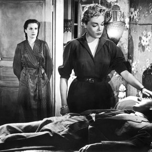 DIABOLIQUE, Vera Clouzot, Simone Signoret, Paul Meurisse, 1955