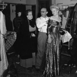 THE SUSPECT, Maude Eburne, (left), director Robert Siodmak, on-set, 1944