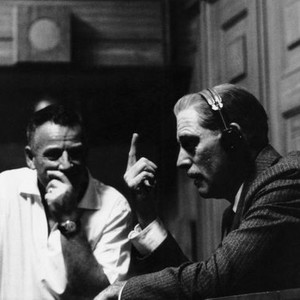 JUDGMENT AT NUREMBERG, from left, director Stanley Kramer, Burt Lancaster, 1961