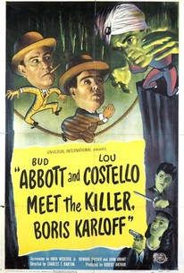 Poster for Abbott and Costello Meet the Killer, Boris Karloff