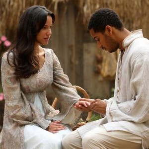 Once Upon a Time, Caroline Ford (L), Elliot Knight (R), 'Nimue', Season 5, Ep. #7, 11/08/2015, ©ABC