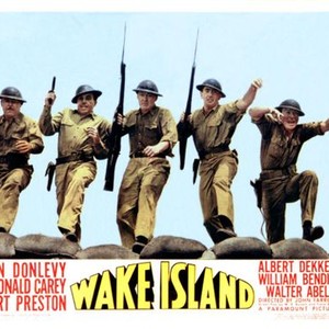 WAKE ISLAND, (lobbycard), Brian Donlevy, Walter Abel, MacDonald Carey, 1942