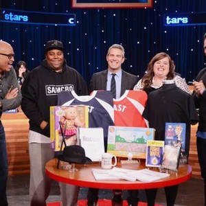 Night of Too Many Stars, from left: Kenan Thompson, Andy Cohen, Aidy Bryant, Seth Meyers, 03/08/2015, ©CC