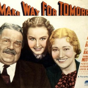 MAKE WAY FOR TOMORROW, Victor Moore, Barbara Read, Fay Bainter, 1937