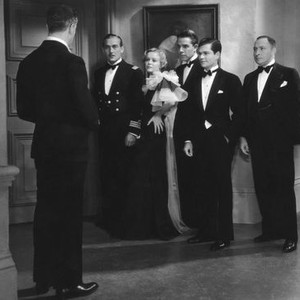 SECRET OF THE BLUE ROOM, Robert Barrat, (back to camera), Paul Lukas, Gloria Stuart, Onslow Stevens, William Janney, Lionel Atwill, 1933
