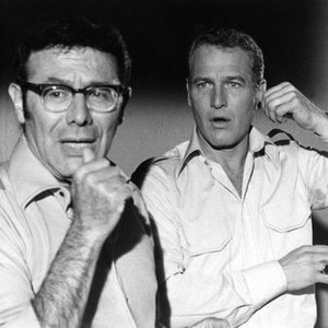 THE TOWERING INFERNO, Director Irwin Allen and Paul Newman, 1974 TM and Copyright © 20th Century Fox Film Corp. All rights reserved.