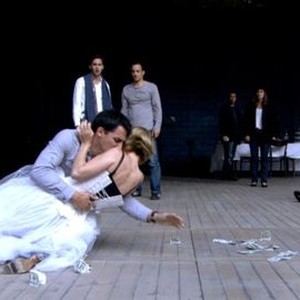 BECOMING TRAVIATA, (aka TRAVIATA ET NOUS), Natalie Dessay (in corset), rehearsing La Traviata, 2012. ©Sophie Dulac Distribution