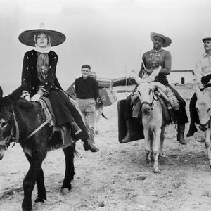 TRAVELS WITH MY AUNT, Maggie Smith, Lou Gossett, Alec McCowan, 1972, traveling by burro