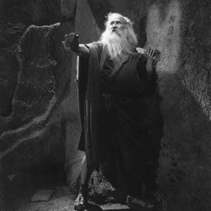 THE TEN COMMANDMENTS, Theodore Roberts as Moses, 1923