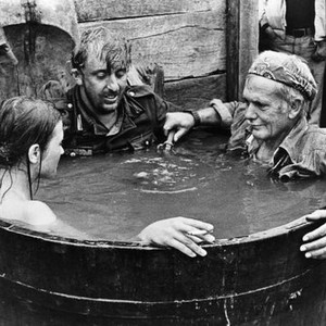 CROSS OF IRON, director Sam Peckinpah, (right), 1977