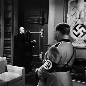 MARGIN FOR ERROR, Otto Preminger (left), 1943, TM and Copyright (c) 20th Century-Fox Film Corp. All Rights Reserved