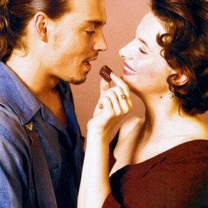 CHOCOLAT, from left: Johnny Depp, Juliette Binoche, 2000, © Miramax