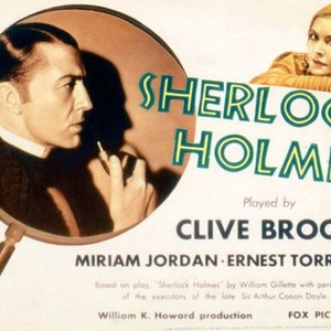 SHERLOCK HOLMES, Clive Brook, Miriam Jordan, 1932, (c) 20th Century Fox, TM & Copyright