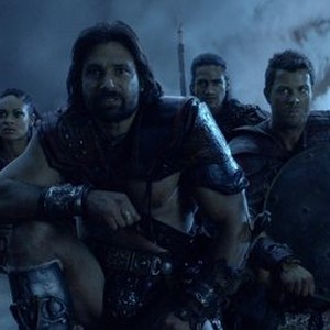 Spartacus, from left: Cynthia Addai-Robinson, Manu Bennett, Pana Hema Taylor, Daniel Feuerriegel, 'Wolves at the Gate', Season 4: War of the Damned, Ep. #2, 02/01/2013, ©SYFY