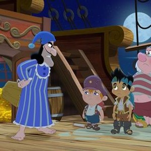 Jake and the Never Land Pirates, from left: Michael Richard Dobson, Jonathan Morgan Heit, Colin Ford, Donald D Brown, Madison Pettis, 'Jake the Wolf / Witch Hook', Season 3, Ep. #19, ©DISNEYJUNIOR