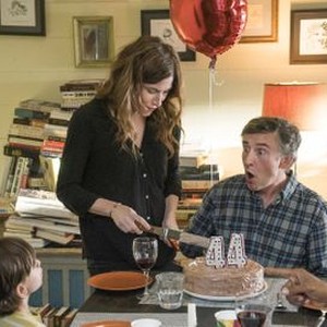 Happyish, Kathryn Hahn (L), Steve Coogan (R), 'Starring Samuel Beckett, Albert Camus and Alois Alzheimer', Season 1, Ep. #1, 04/26/2015, ©SHO