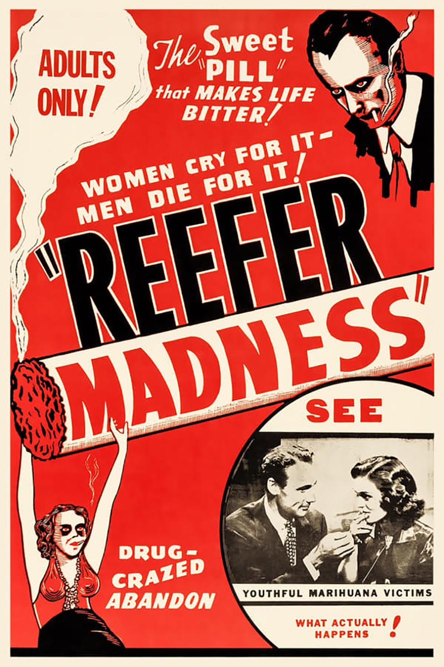 REEFER MADNESS - DVD B- DAVE O'BRIEN - DOROTHY SHORT - KENNETH CRAIG - 1936