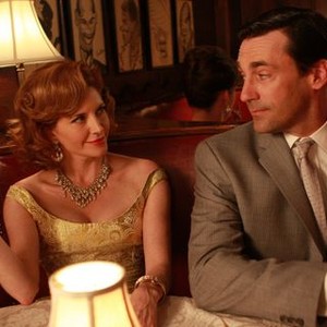 Mad Men, Melinda McGraw (L), Jon Hamm (R), 'The New Girl', Season 2, Ep. #5, 08/24/2008, ©AMC