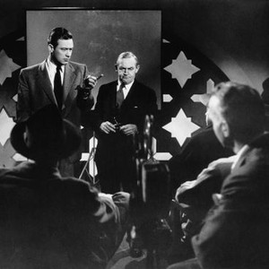 UNION STATION, from left, William Holden, Barry Fitzgerald, 1950