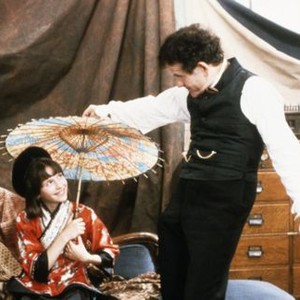 DREAMCHILD, from left: Amelia Shankley, Ian Holm as Lewis Carroll, 1985, © Universal