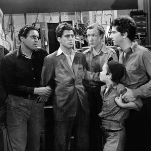MOB TOWN, from left, Will Wright, Bernard Punsly, Billy Halop, Huntz Hall, Darryl Hickman, Gabriel Dell, 1941
