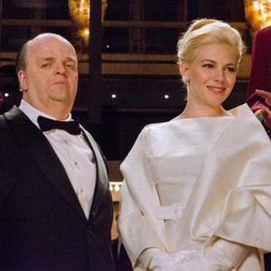 THE GIRL, from left: Toby Jones, as Alfred Hitchcock, Sienna Miller, as Tippi Hedren, 2012. ph: Kelly Walsh/©HBO