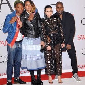 Pharrell Williams, Helen Lasichanh, Kim Kardashian West, Kanye West at arrivals for 2015 CFDA Fashion Awards - Part 2, Alice Tully Hall at Lincoln Center, New York, NY June 1, 2015. Photo By: Kristin Callahan/Everett Collection