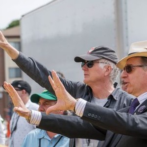 GHOSTBUSTERS, from left: cinematographer Robert Yeoman, director Paul Feig, on set, 2016. ph: Hopper Stone/© Columbia Pictures