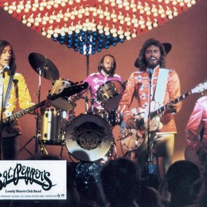 SGT. PEPPER'S LONELY HEARTS CLUB BAND, Robin Gibb, Maurice Gibb (at drums), Barry Gibb, Peter Frampton, 1978, (c) Universal