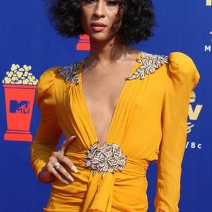 MJ Rodriguez at arrivals for 2019 MTV Movie and TV Awards, Barker Hangar, Los Angeles, CA June 15, 2019. Photo By: Priscilla Grant/Everett Collection