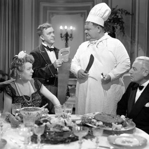 NOTHING BUT TROUBLE, Mary Boland, Stan Laurel, Oliver Hardy, Henry O'Neill, 1944