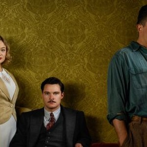 Bella Heathcote, Jack Reynor and Rupert Friend (from left)