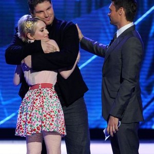 American Idol, Michael Sarver (L), Ryan Seacrest (C), Alexis Grace (R), Season 8, 1/13/2009, ©FOX