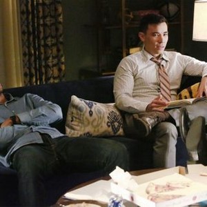 How To Get Away With Murder, Alfie Enoch (L), Conrad Ricamora (R), 'There's My Baby', Season 2, Ep. #14, 03/10/2016, ©ABC