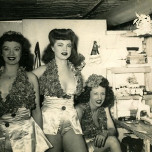 Burlesque dancers in "Behind the Burly Q."