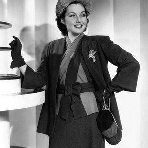 HOTEL FOR WOMEN, Lynn Bari, in a suit by Gwen Wakeling, 1939, TM and copyright ©20th Century Fox Film Corp. All rights reserved