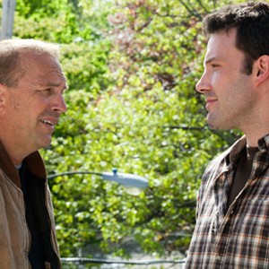 (L-R) Kevin Costner as Jack Dolan and Ben Affleck as Bobby Walker in "The Company Men."