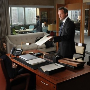 The Good Wife, Julianna Margulies (L), Matthew Perry (R), 'Pants On Fire', Season 3, Ep. #20, 04/15/2012, ©CBS