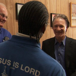 Bill Maher at the Truckers Chapel in Raleigh, NC in "Religulous." photo 19