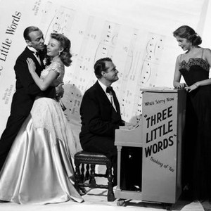 THREE LITTLE WORDS, Fred Astaire, Vera-Ellen, Red Skelton, Arlene Dahl, 1950