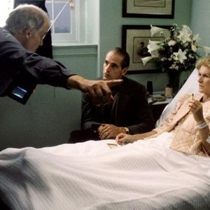 REVERSAL OF FORTUNE, director Barbet Schroeder, Jeremy Irons, Glenn Close on set, 1990, (c) Warner Brothers