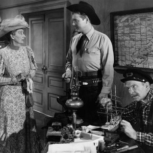 THE OLD FRONTIER, from left: Almira Sessions, Monte Hale, Paul Hurst, 1950