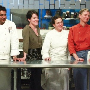 Top Chef: Masters, from left: Floyd Cardoz, Naomi Pomeroy, Traci Des Jardins, Mary Sue Milliken, 'A Soldier's Story', Season 3, Ep. #9, 06/08/2011, ©BRAVO