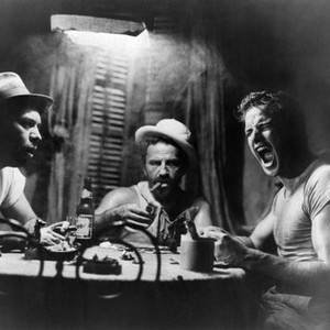 A STREETCAR NAMED DESIRE, Nick Dennis, Rudy Bond, Marlon Brando, 1951
