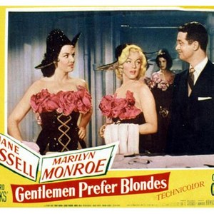 GENTLEMEN PREFER BLONDES, Jane Russell, Marilyn Monroe, Tommy Noonan, 1953, TM & Copyright (c) 20th Century Fox Film Corp. All rights reserved.