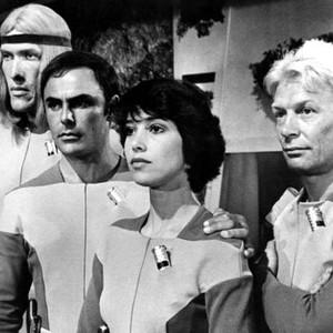 PLANET EARTH, l-r: Ted Cassidy, John Saxon, Janet Margolin, Christopher Cary, 1974.