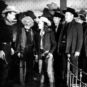 TALL IN THE SADDLE, John Wayne, Gabby Hayes, Ella Raines, Ward Bond, Emory Parnell, 1944